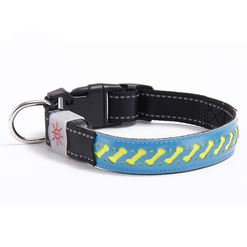 Leuchtendes geprägtes LED Halsband